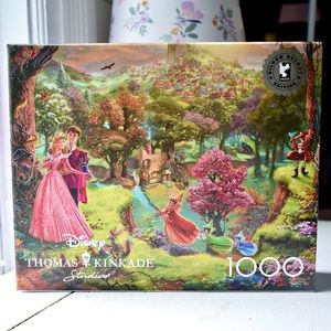 NEW Disney Thomas Kinkade Studios 1000pc Puzzle Sleeping Beauty Art Collectible